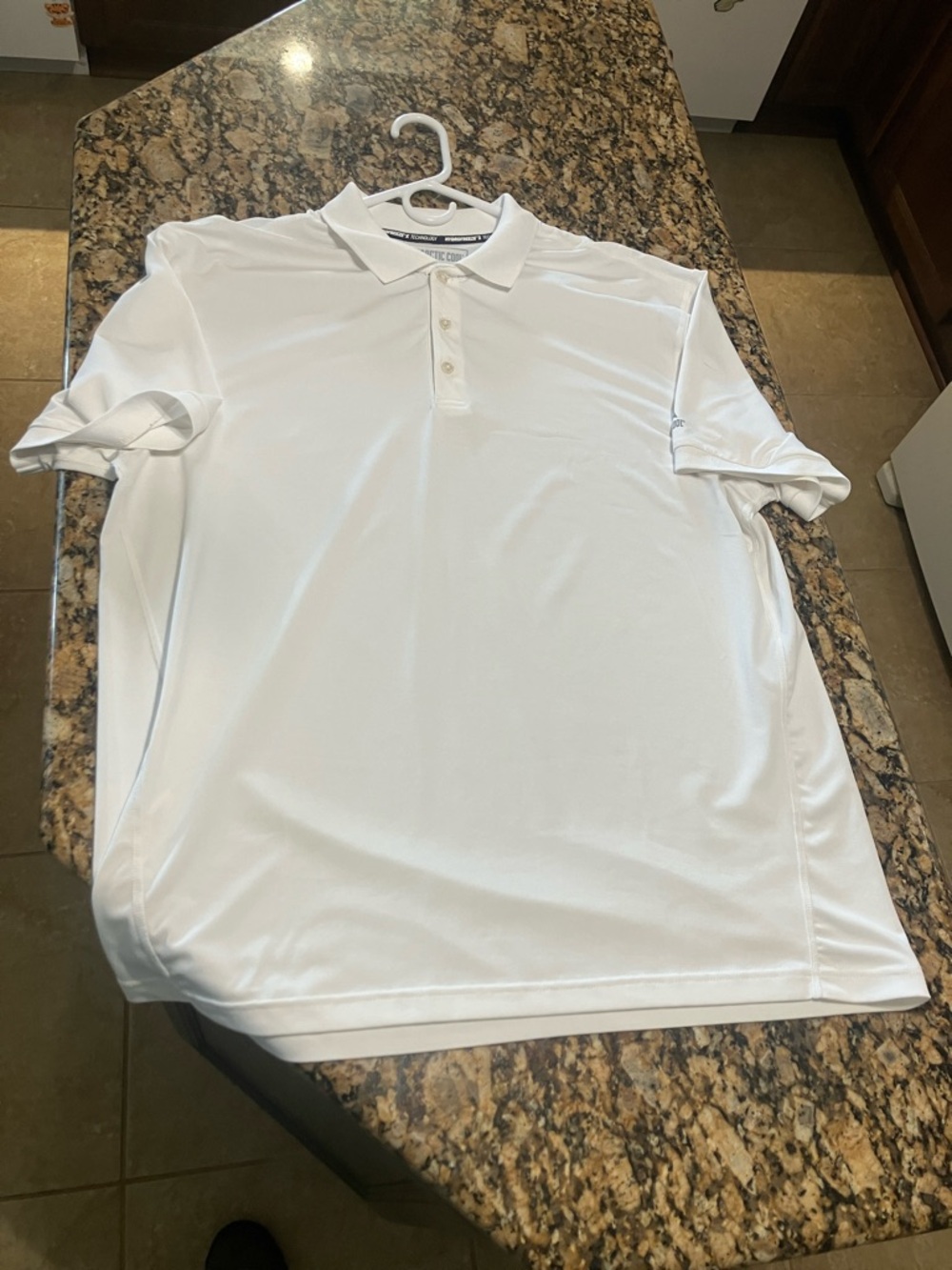 Men's White Performance Polo Shirt by Arctic Cool